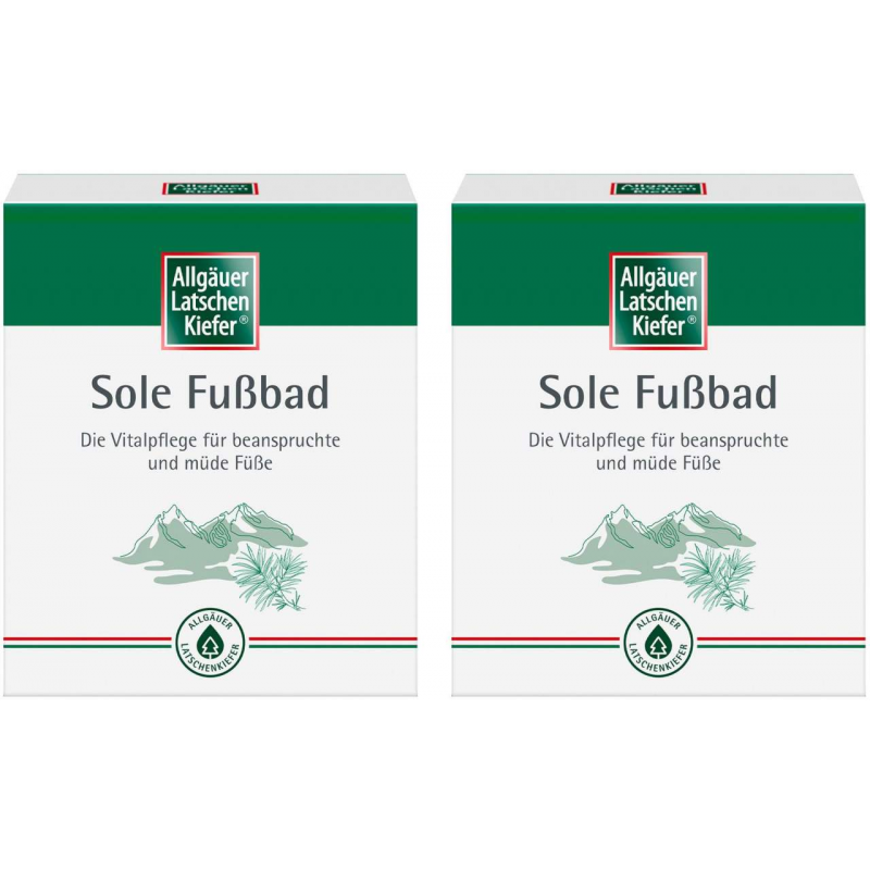 Allgäuer Latschenkiefer Sole Fußbad 2x 10 x 10 g Beutel