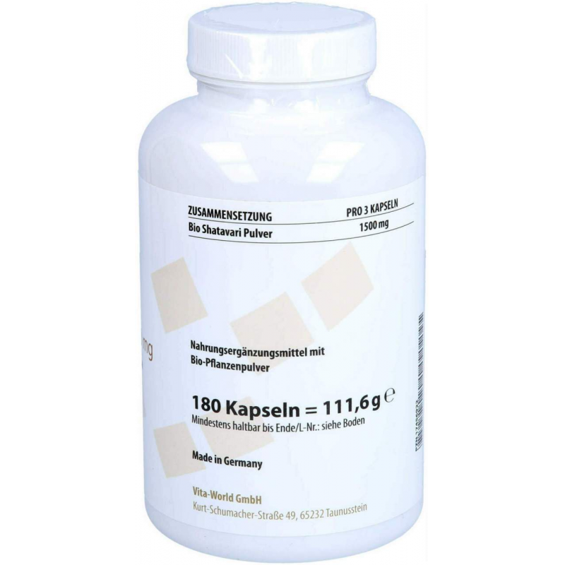 Shatavari 500 mg Bio 180 Kapseln