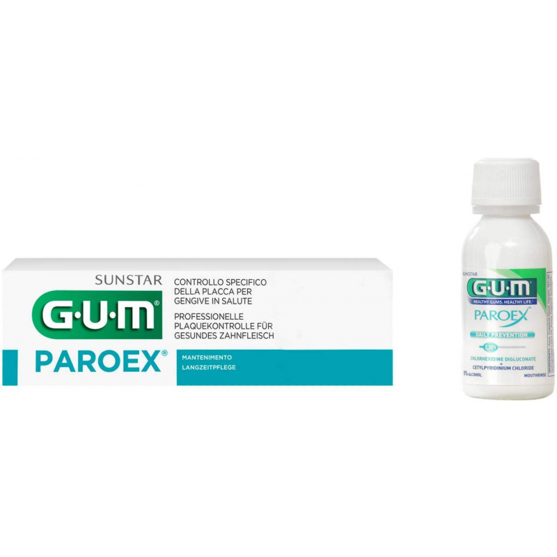 Gum Paroex 0,06% CHX Zahnpasta + gratis Mundspülung 30 ml