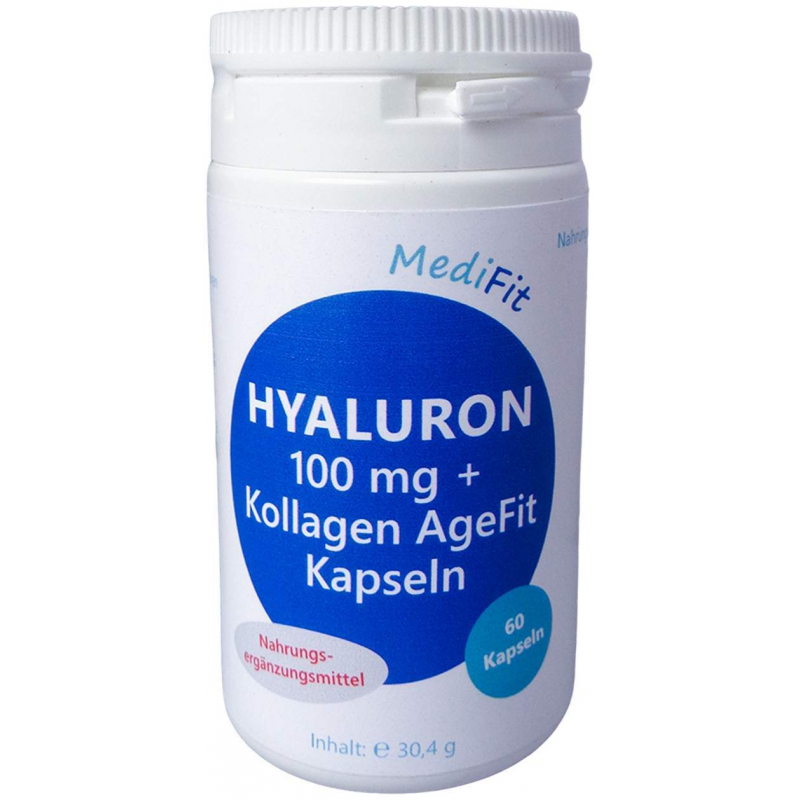 Hyaluron 100 Mg+kollagen Agefit Kapseln Medifit