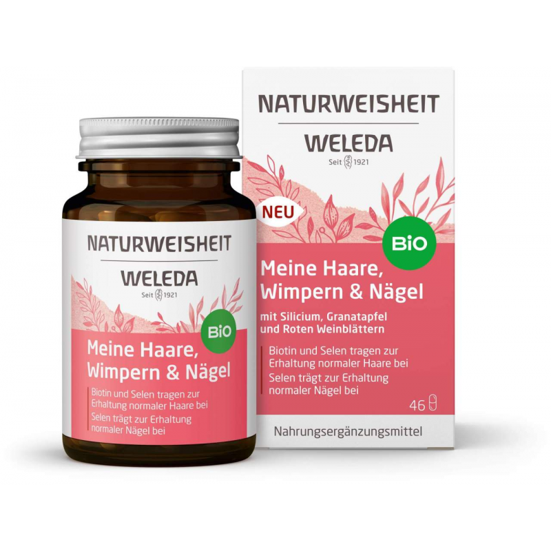 Weleda Naturweisheit Meine Haare, Wimpern & Nägel 46 Kapseln