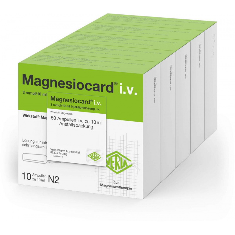 Magnesiocard I.V. Injektionslösung 50 X 10 ml
