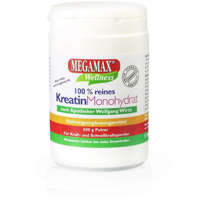 Megamax Kreatin Monohydrat 100% Rein 500 G