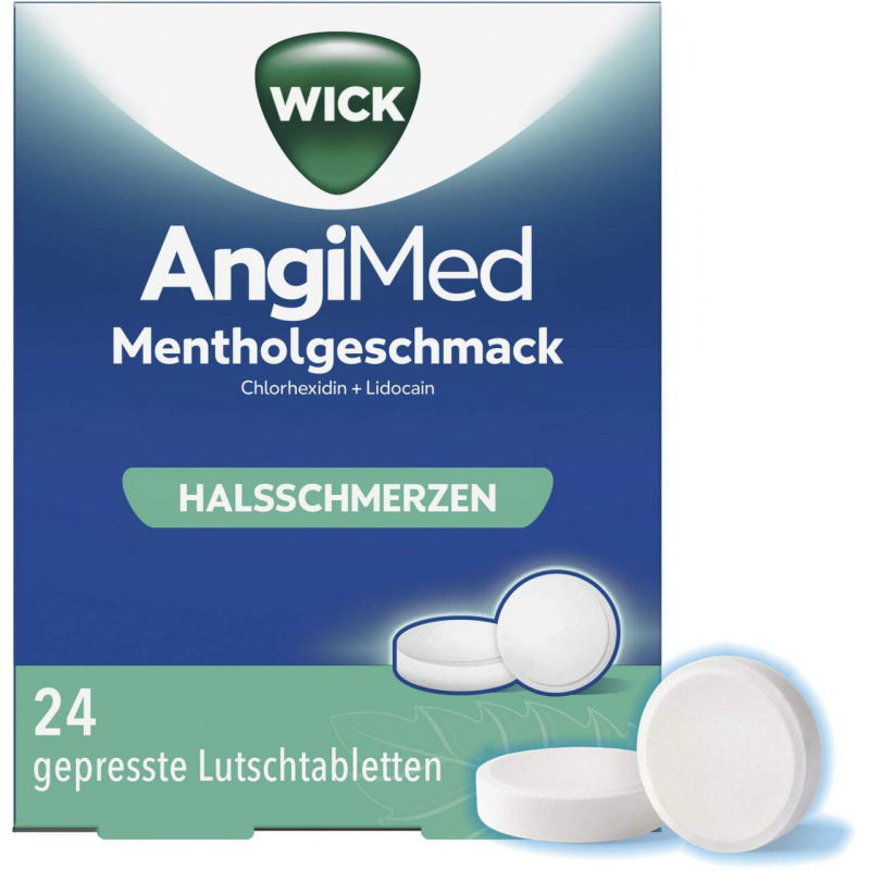 WICK AngiMed Mentholgeschmack 24 Lutschtabletten