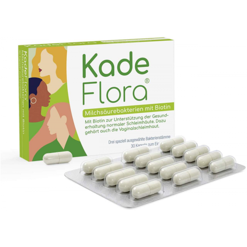 Kadeflora Milchsäurebakterien mit Biotin 30 Kapseln