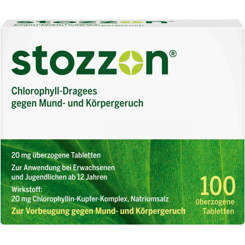 Stozzon Chlorophyll 100 überzogene Tabletten