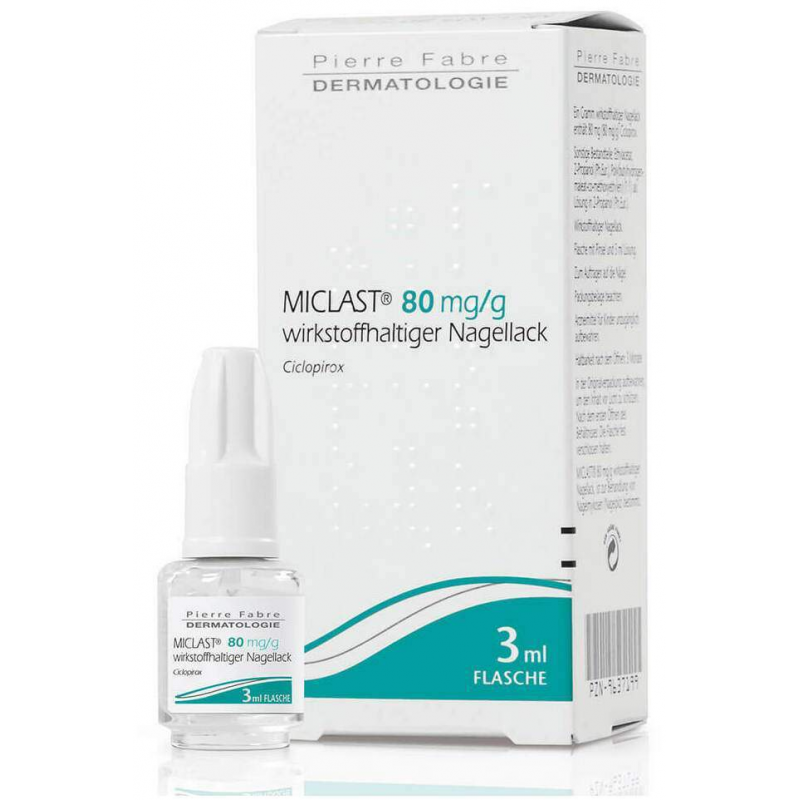 Miclast 80 mg pro g wirkstoffhaltiger Nagellack 3 ml