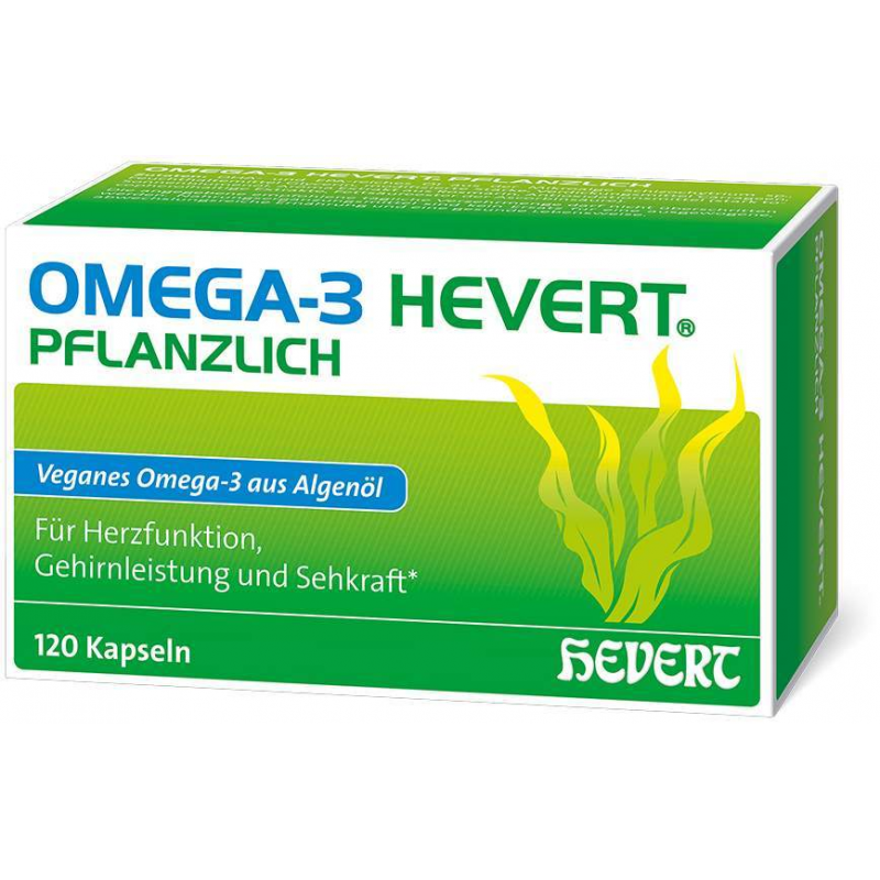 Omega-3 Hevert pflanzlich 120 Weichkapseln