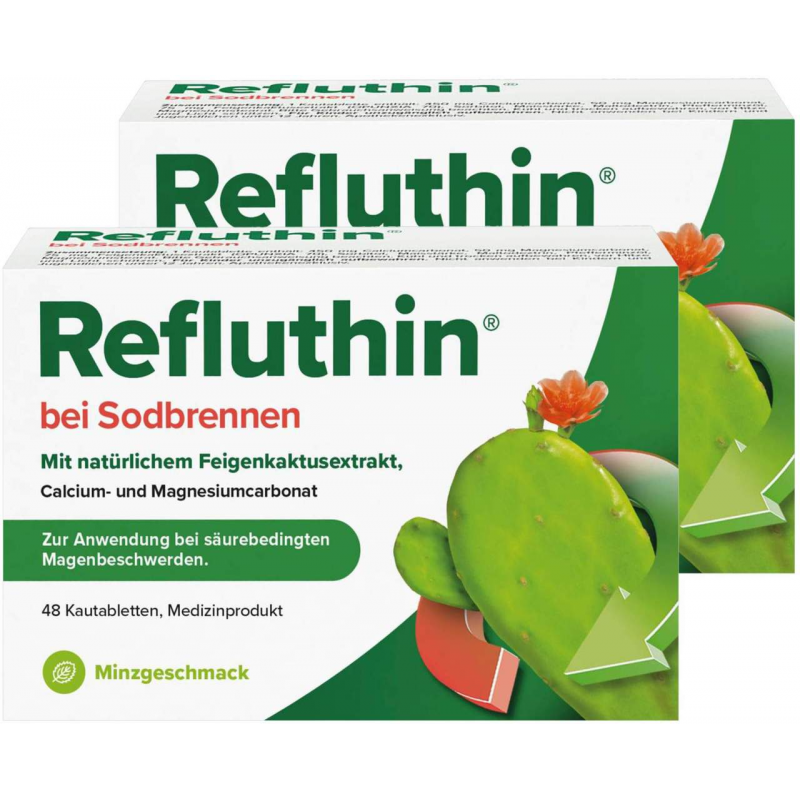 Refluthin Kautabletten Minzgeschmack 2 x 48 Stück