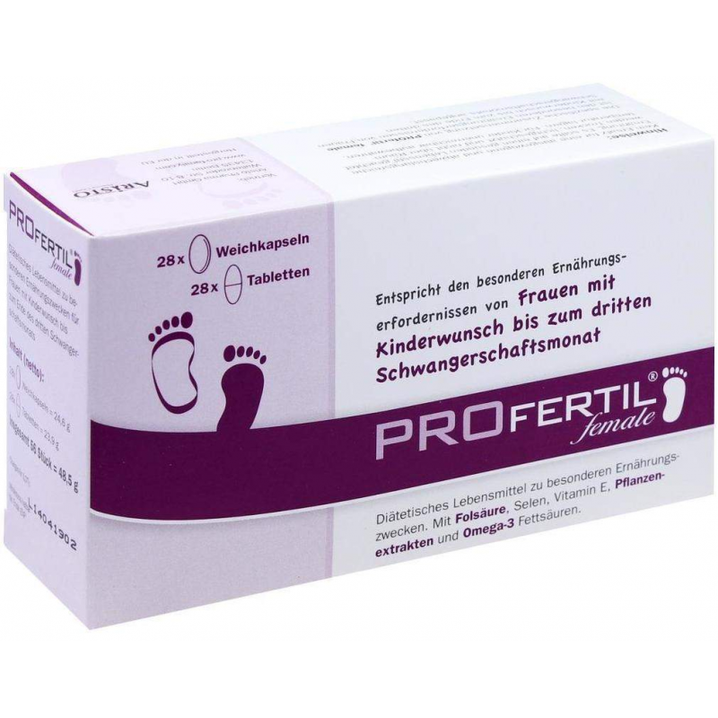Profertil Female Tabletten und Kapseln Kombipackung Für Einen