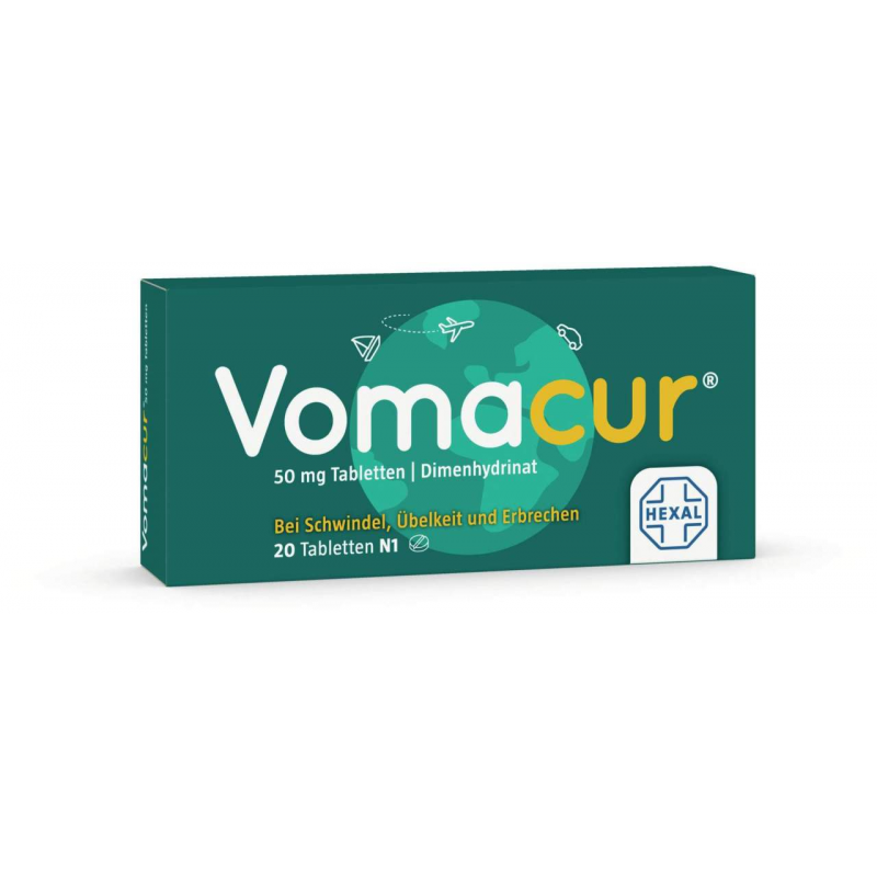 Vomacur 50 mg 20 Tabletten