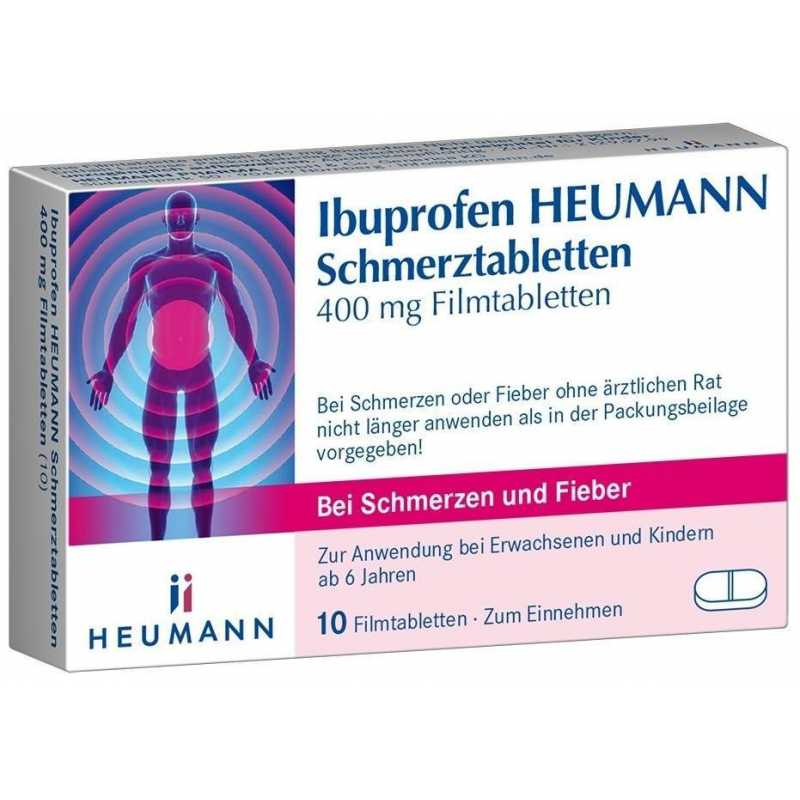 Ibuprofen Heumann Schmerztabletten 400mg 10 Filmtabletten