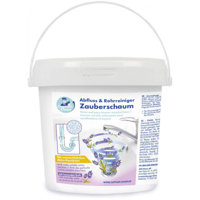 Captain Clean WC-Reiniger Zauberschaum Lavendel 1 kg