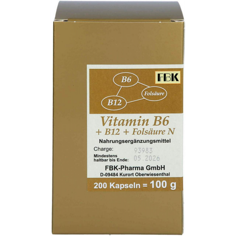 Vitamin B6+b12+folsäure N Kapseln