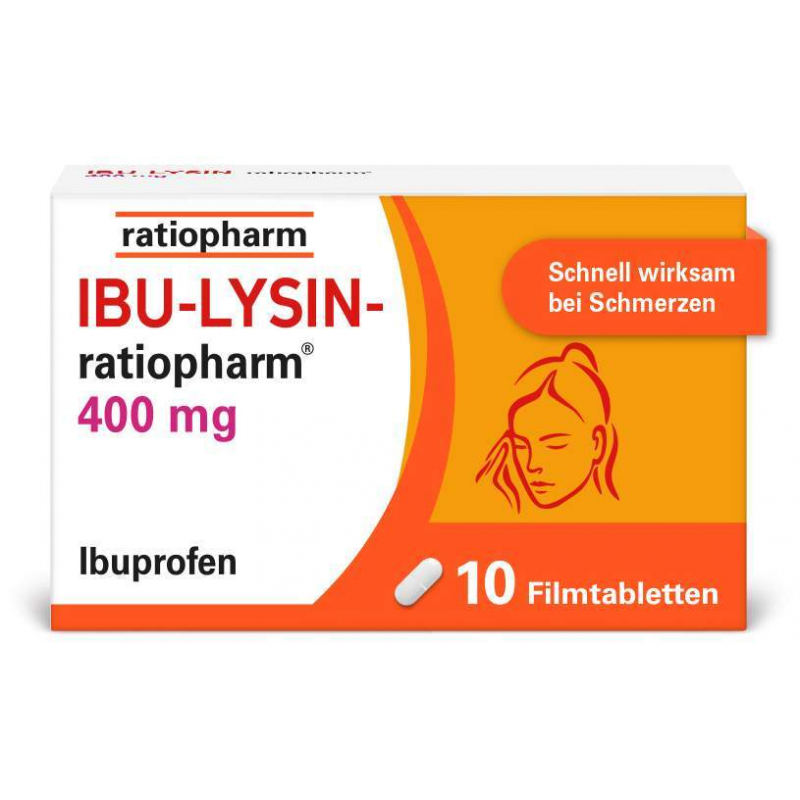 Ibu Lysin ratiopharm 400 mg 10 Filmtabletten
