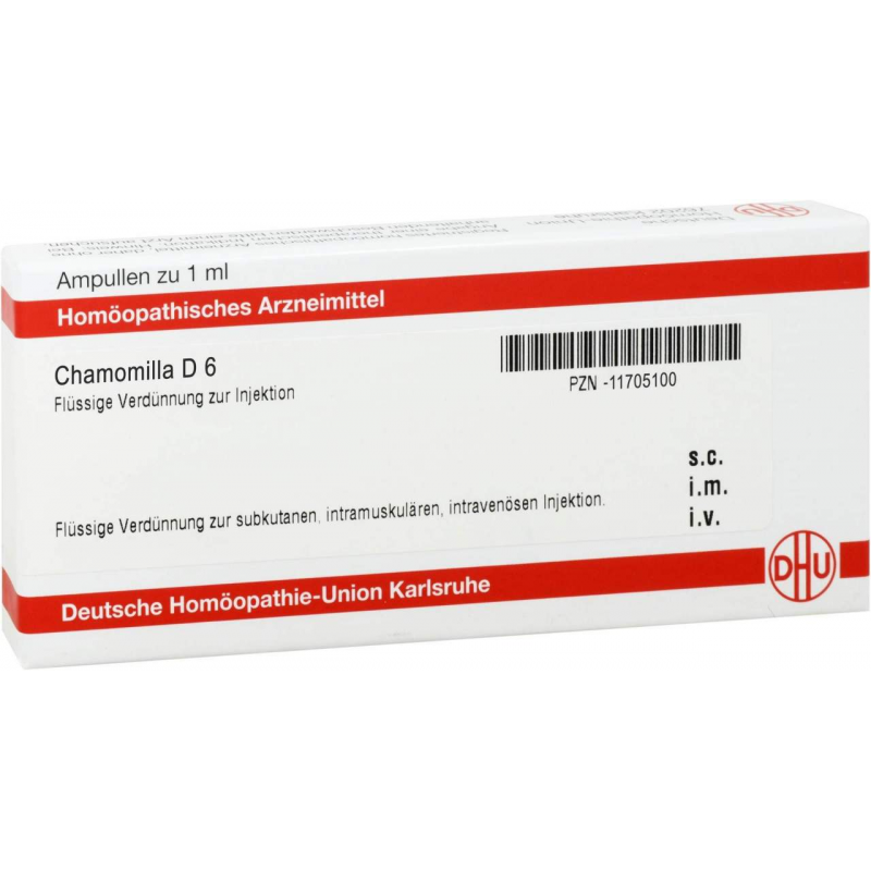 Dhu Chamomilla D6 8 X 1 ml Ampullen