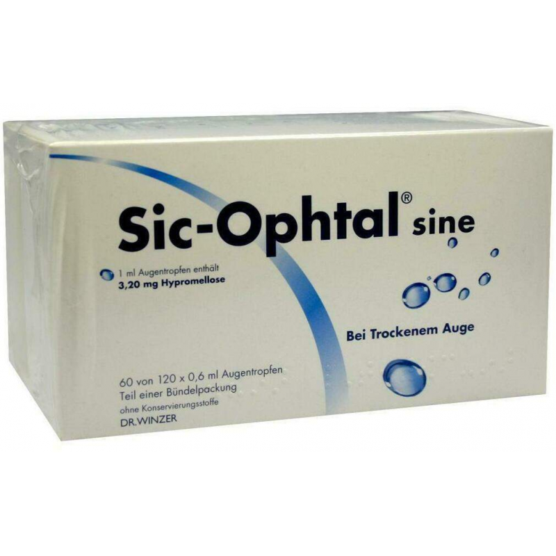 Sic-Ophtal Sine 120 X 0,6 ml Augentropfen