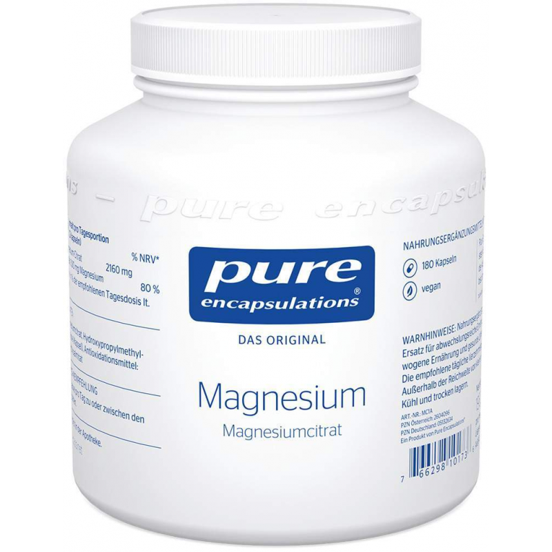 Pure Encapsulations Magnesiumcitrat 180 Kapseln