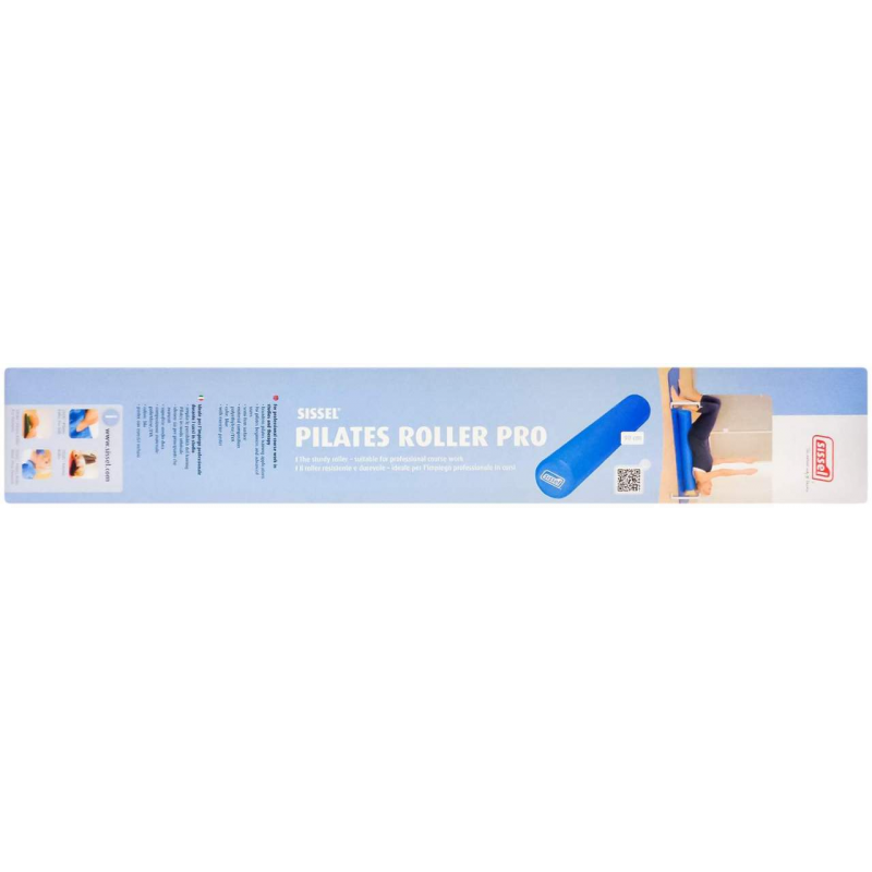 Sissel Pilates Roller Pro 90 cm Blau Inklusive Übungsposter 1...