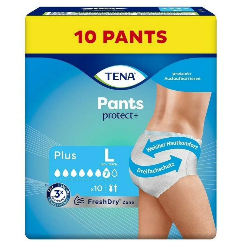 Tena Pants Plus L bei Inkontinenz 10 Stück