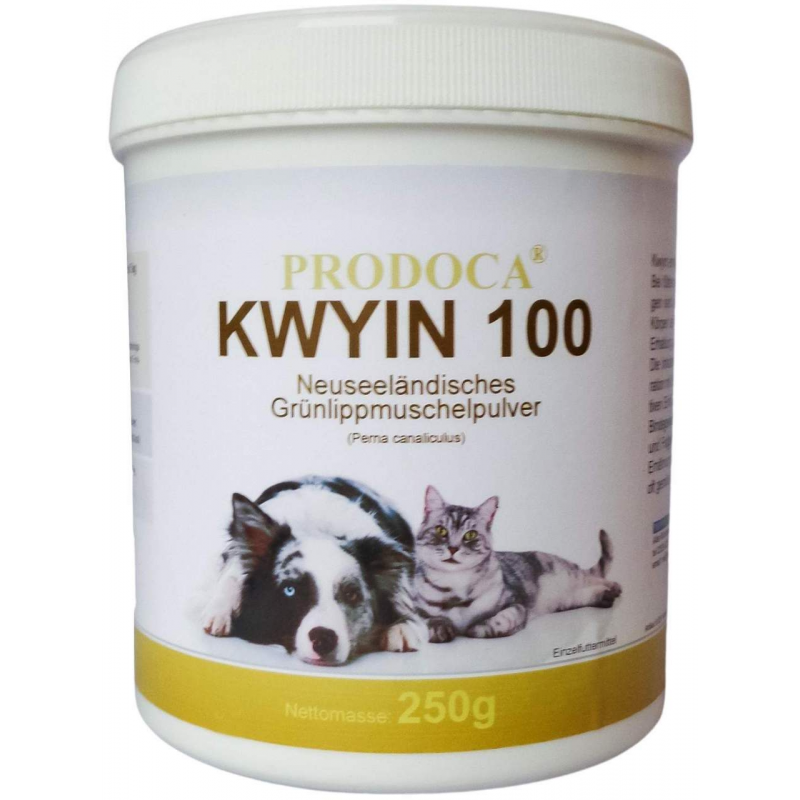 Grünlippenmuschel Kwyin 100 Pulver F.Hunde Katze 250 G