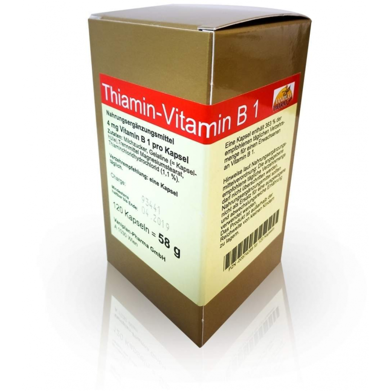 Thiamin Vitamin B1 120 Kapseln
