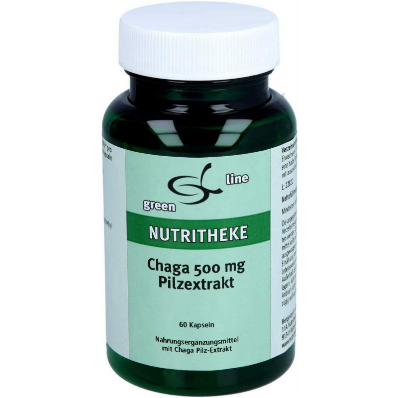 Chaga 500 mg Pilz Extrakt Kapseln 60 Stück
