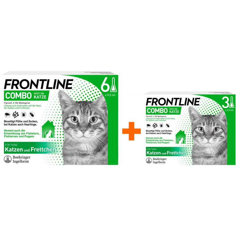 Frontline Combo Spot on Katze 6+3 Pipetten