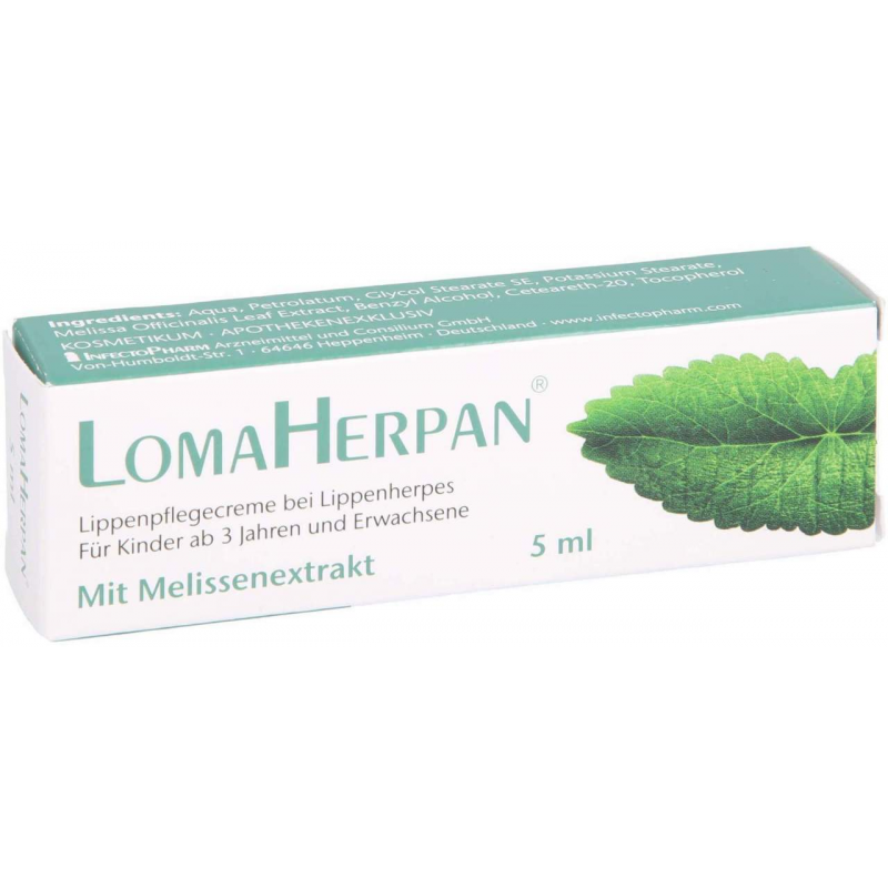 LomaHerpan Lippenpflegecreme mit Melissenextrakt 5 ml
