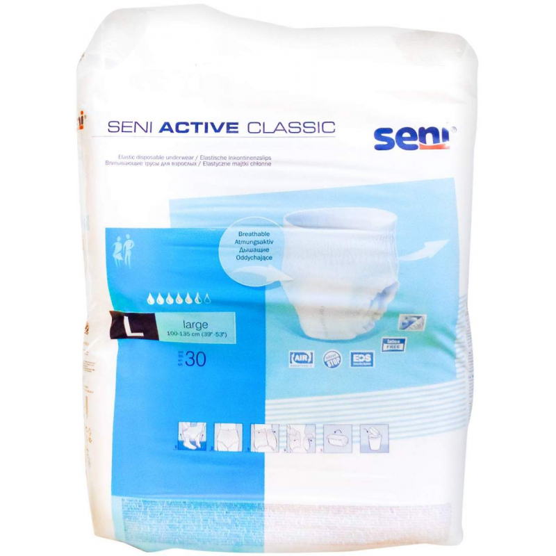 Seni Active Classic Inkontinenzslip Einm.Large
