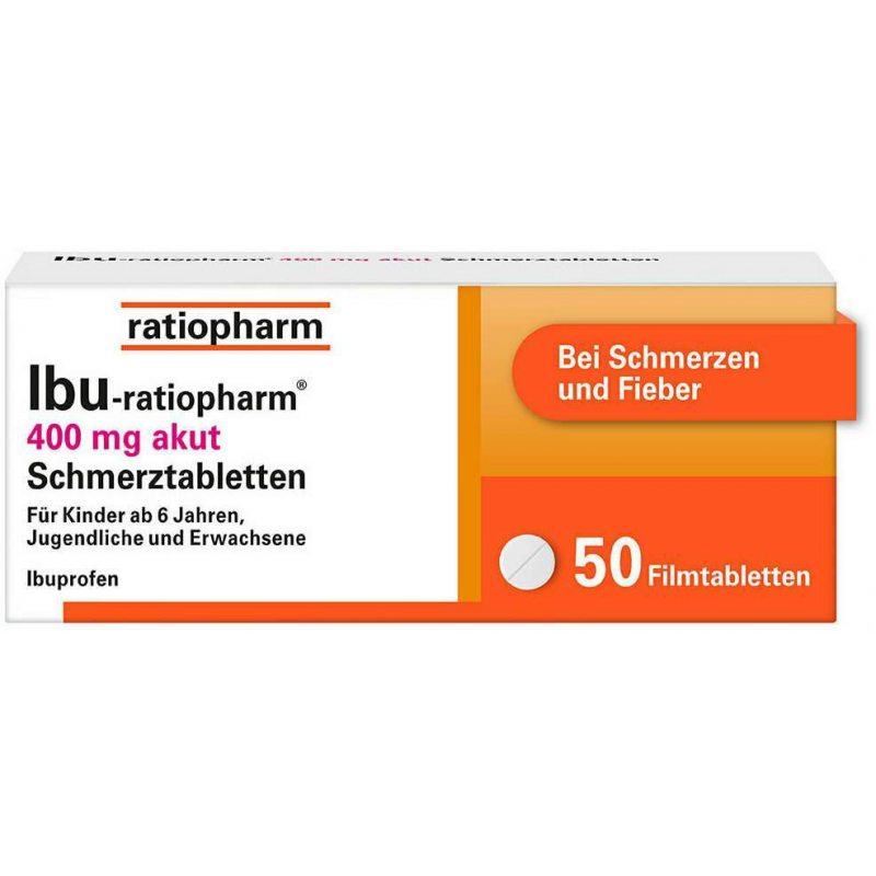 Ibu ratiopharm 400 mg akut 50 Schmerztabletten