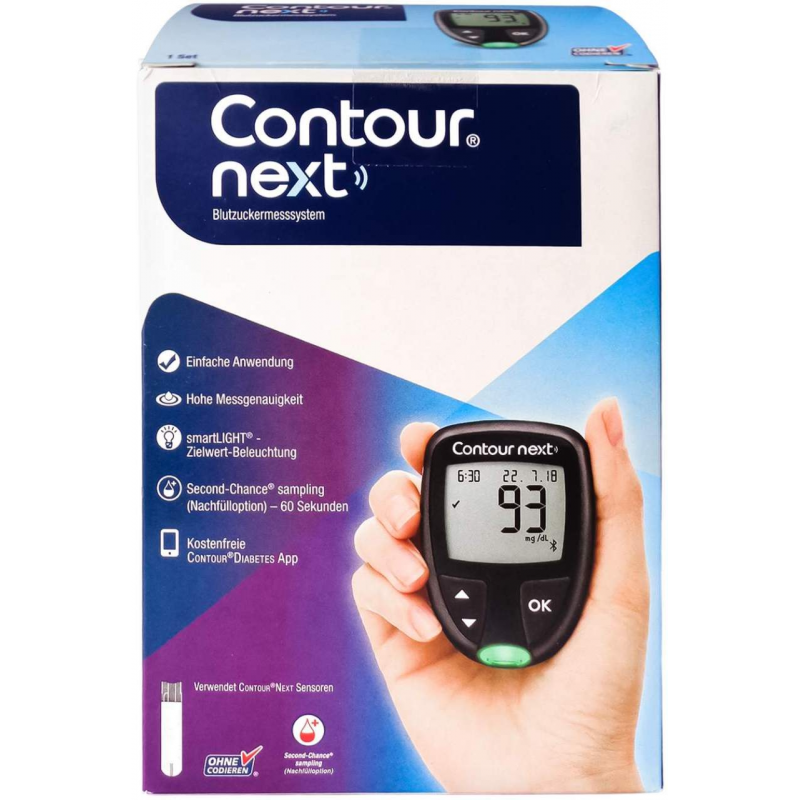 Contour Next Neu Set Blutzuckermessgerät mg Je Dl
