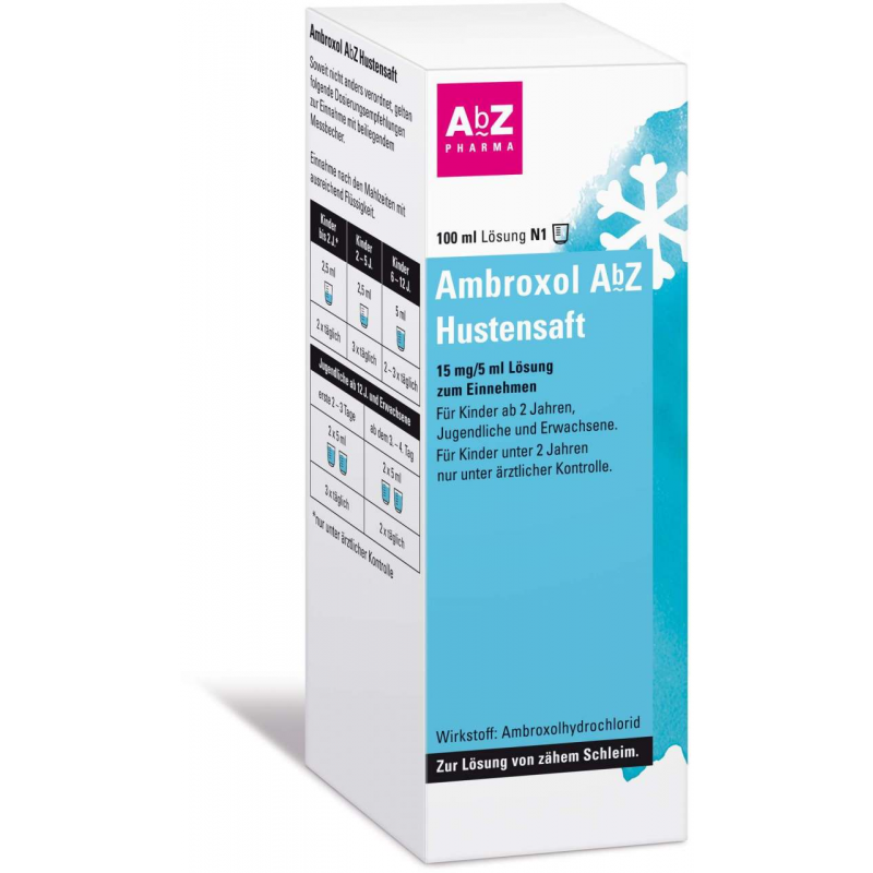 Ambroxol Abz Hustensaft 15mg Pro 5 ml 100 ml Lösung zum Einnehmen