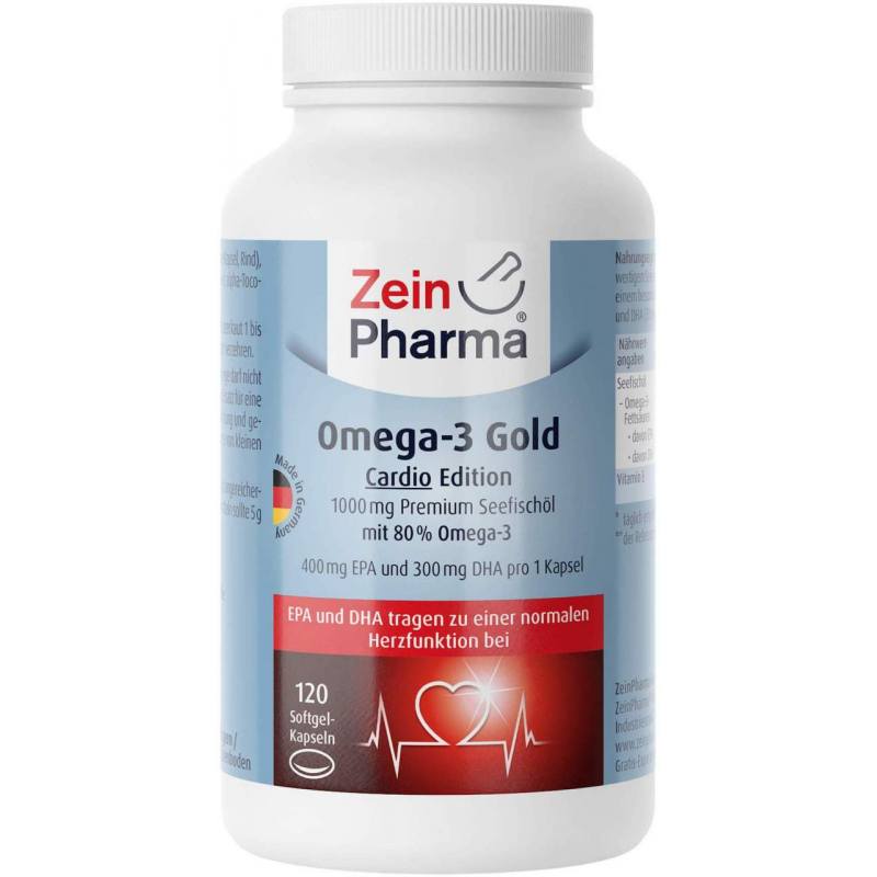 Omega 3 Gold Herz Dha 300mg Epa 400 mg 120 Softgel Kapseln