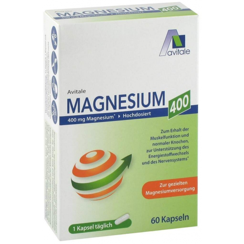Magnesium 400 mg 60 Kapseln
