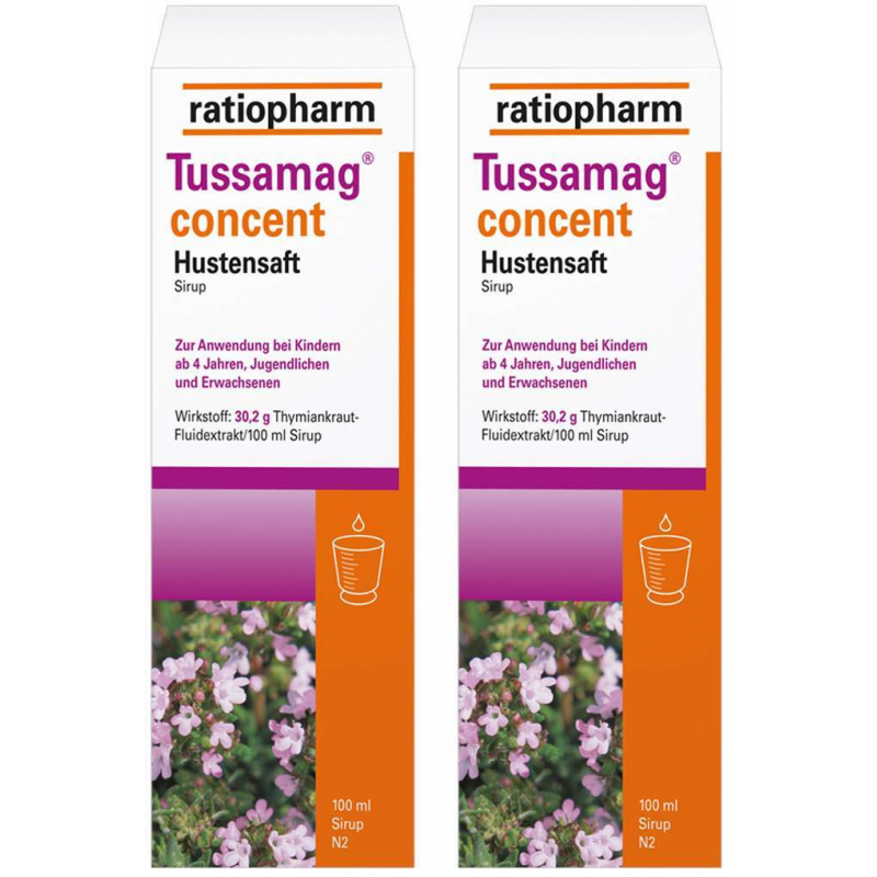 Tussamag ratiopharm concent Hustensaft 2 x 100 ml