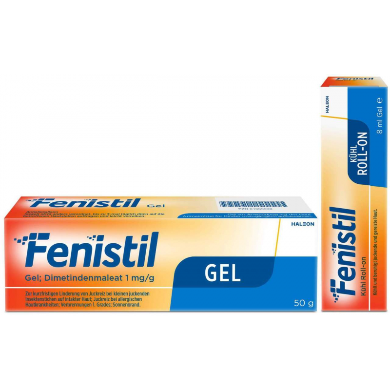 Sparset Allergie Fenistil Gel 50 g & Fenistil Kühl Roll-on 8 ml