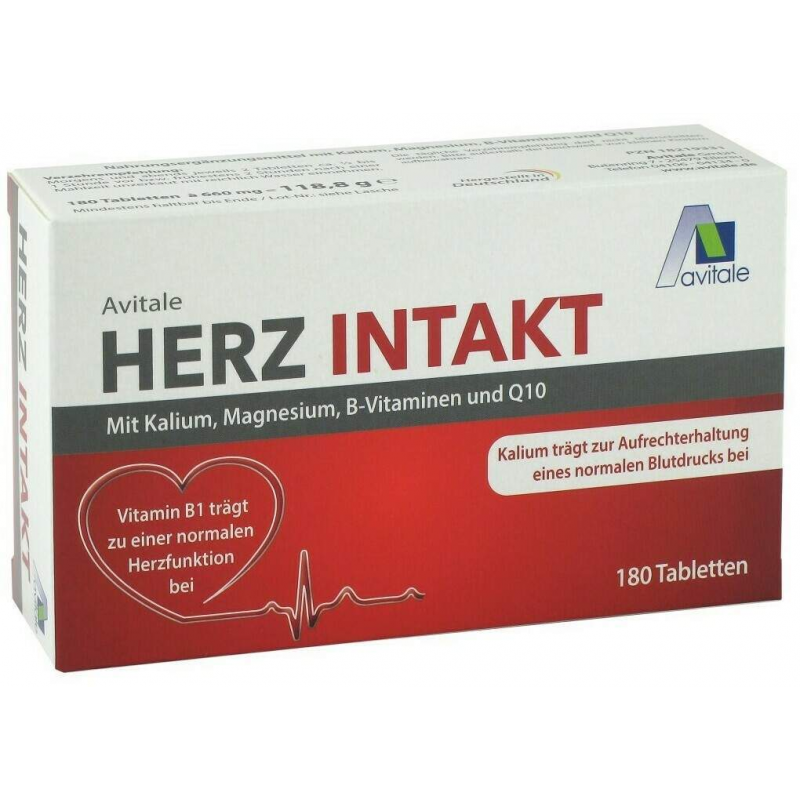 Herz Intakt mit Kalium + Magnesium + B-Vitamine + Q10 180 Tabletten