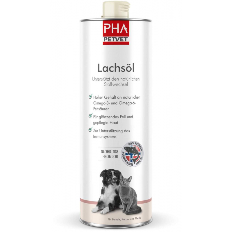 Pha Lachsöl Für Hunde, Katzen und Pferde 1000 ml