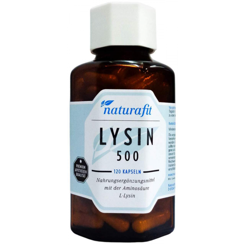 Naturafit Lysin 500 Kapseln 120 Stk
