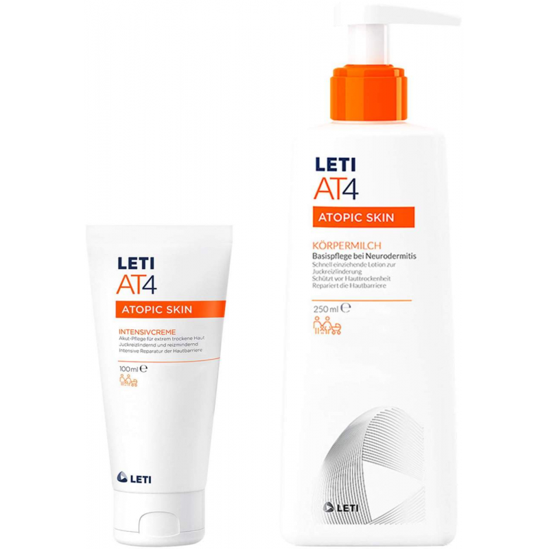 LETI AT4 Intensivcreme 100 ml + LETI AT4 Körpermilch 250 ml