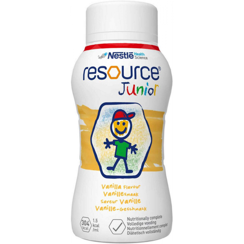 Resource Junior Vanille-Geschmack Flüssig 4 X 200 ml