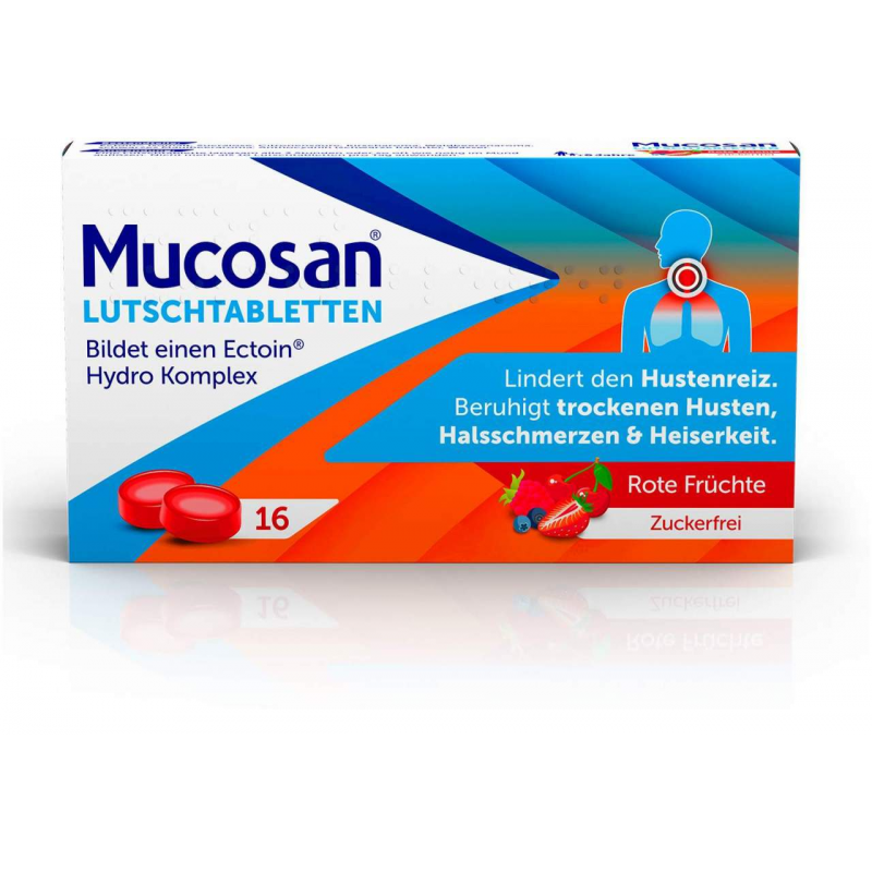 Mucosan rote Früchte 16 Lutschtabletten