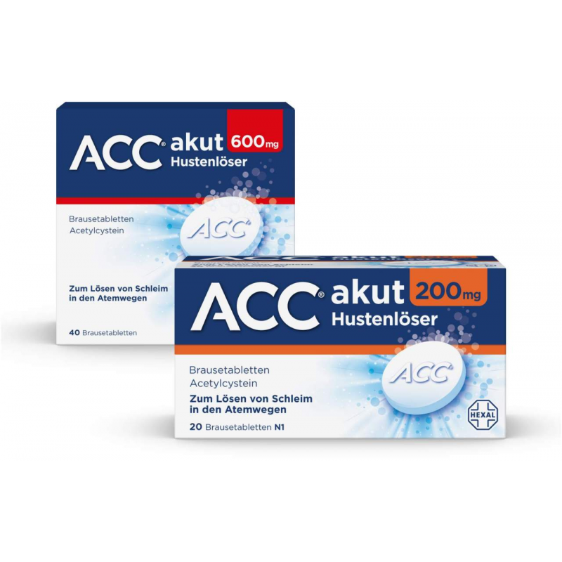 ACC akut 600 mg 40 Brausetabletten + ACC akut Hustenlöser 200 mg 20 Brausetabletten
