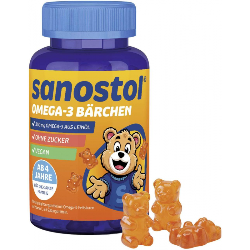 Sanostol Omega-3 Bärchen 60 Stück