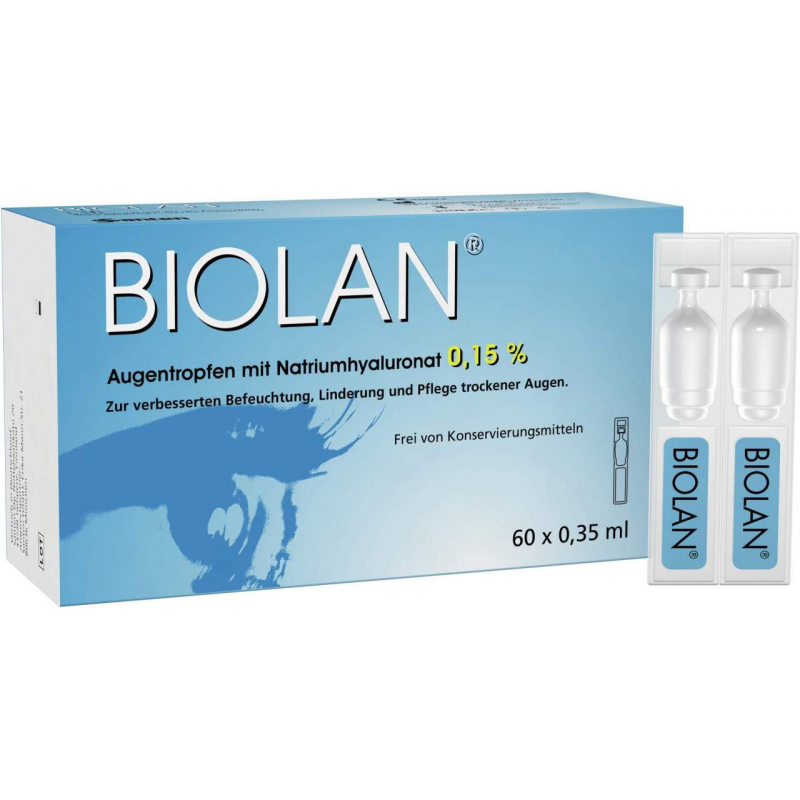 Biolan Augentropfen Einzeldosispipetten 60x0.35 Ml...
