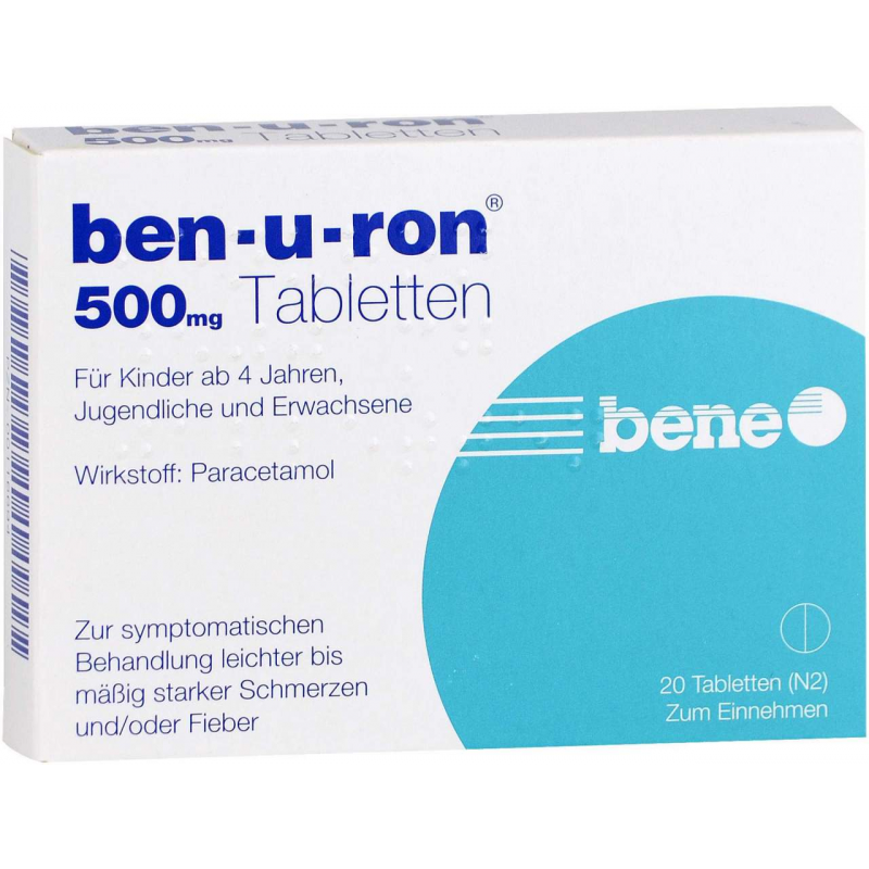 Ben-u-Ron Paracetamol 500 mg 20 Tabletten