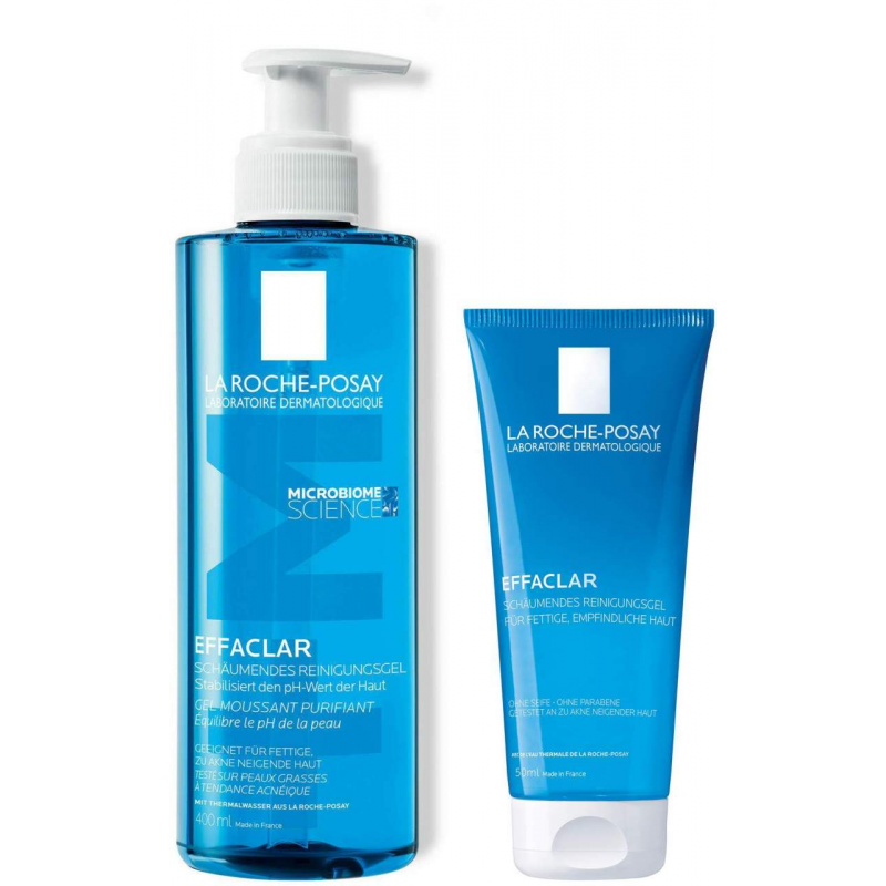 La Roche Posay Effaclar schäumendes Reinigungsgel 400 ml + gratis Effaclar Gel 50 ml