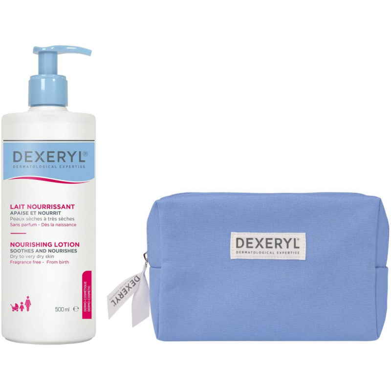 Dexeryl Pflegelotion 500 ml + gratis Kosmetiktasche
