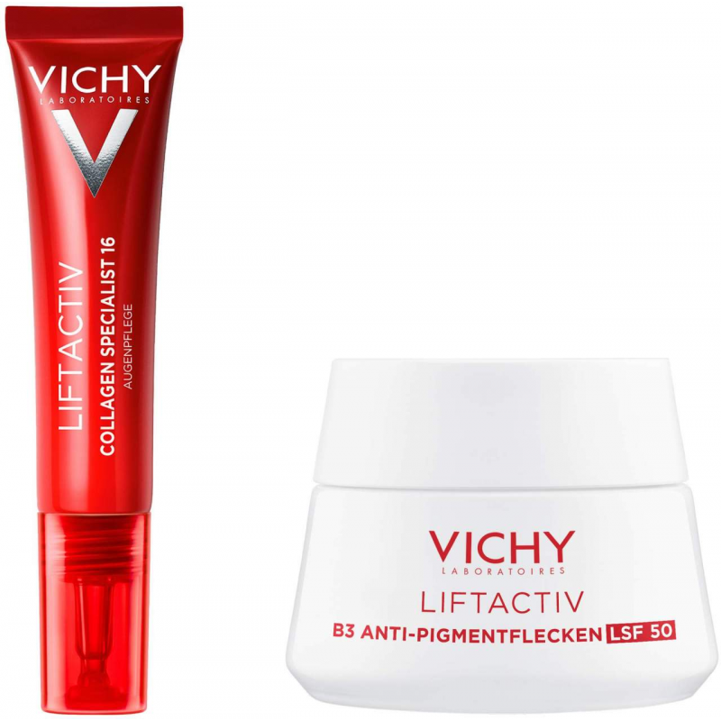 Vichy Liftactiv Collagen Specialist 16 Augenpflege 15 ml + gratis Vichy Liftactiv B3 Anti-Pigfmentflecken LSF 50 15 ml